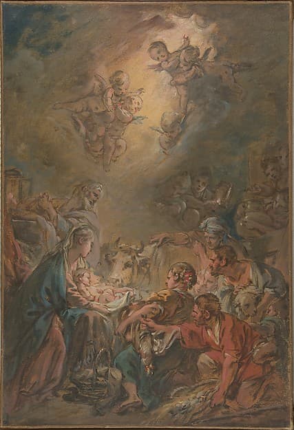 The Adoration of the Shepherds, by François Boucher