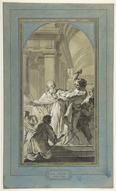 The Martyrdom of St. Thomas Becket, Archbishop of Canterbury, by Jean-Baptiste Marie Pierre