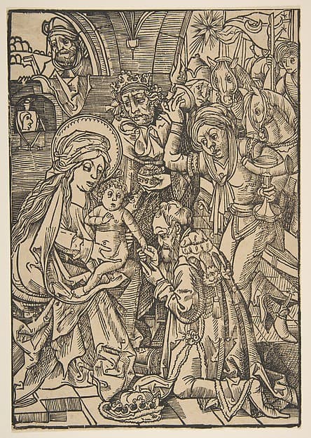 The Adoration of the Magi, by Anonymous, German, 15th century