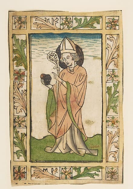 St. Nicolas of Myra, by Anonymous, German, 15th century