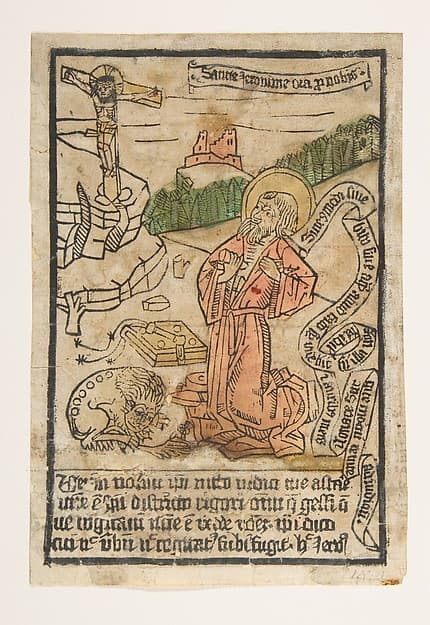 St. Jerome, by Anonymous, German, 15th century