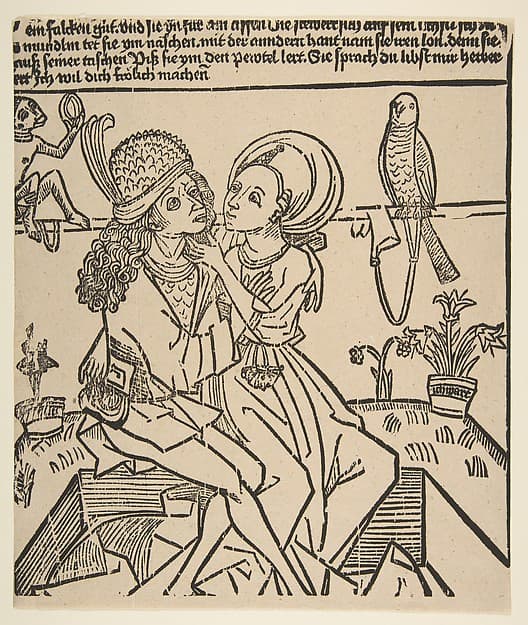 Lovers (Schr. 1976), by Anonymous, German, 15th century