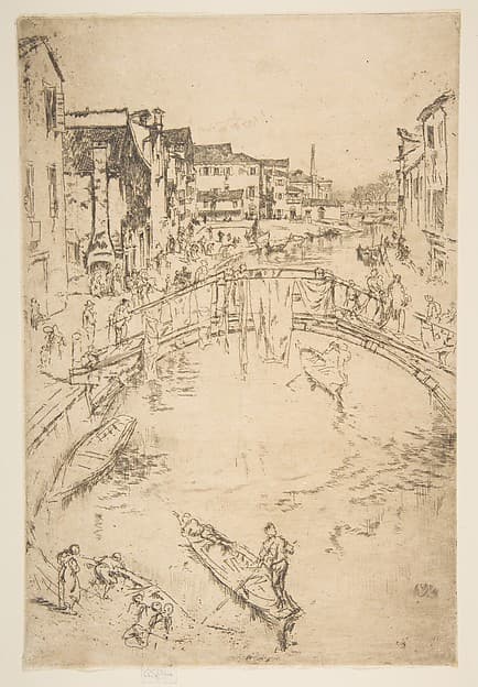 The Bridge, Santa Marta, by James McNeill Whistler