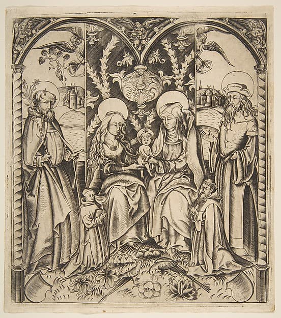 The Holy Family, by Anonymous, German, 15th century