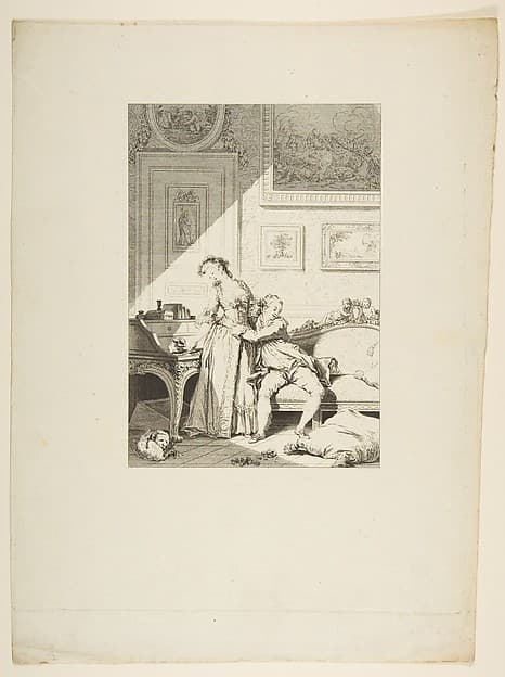 Contes et nouvelles en vers: A Femme avare galant Escroc, from "Les Contes de la Fontaine", by Jacques Aliamet
