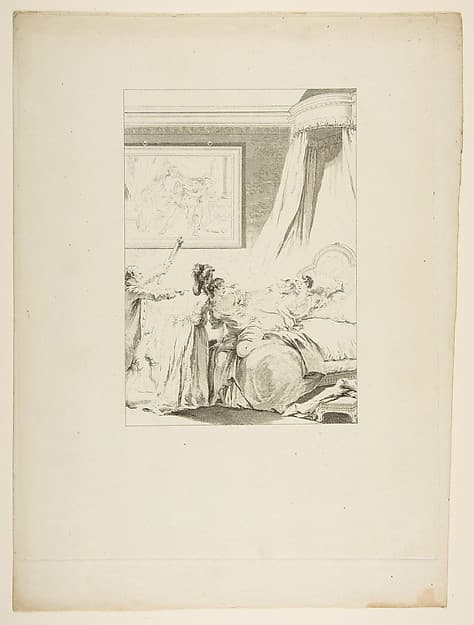 Le Gascon puni, from "Contes et nouvelles en vers par Jean de La Fontaine. A Paris, de l'imprimerie de P. Didot, l'an III de la République, 1795", by Louis Michel Halbou