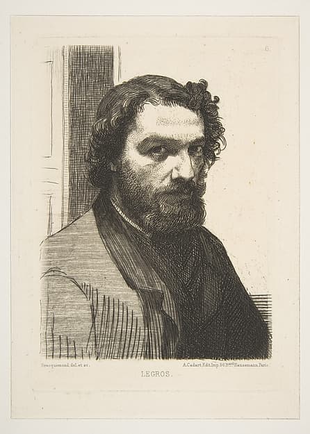 Portrait of Alphonse Legros, by Félix Bracquemond