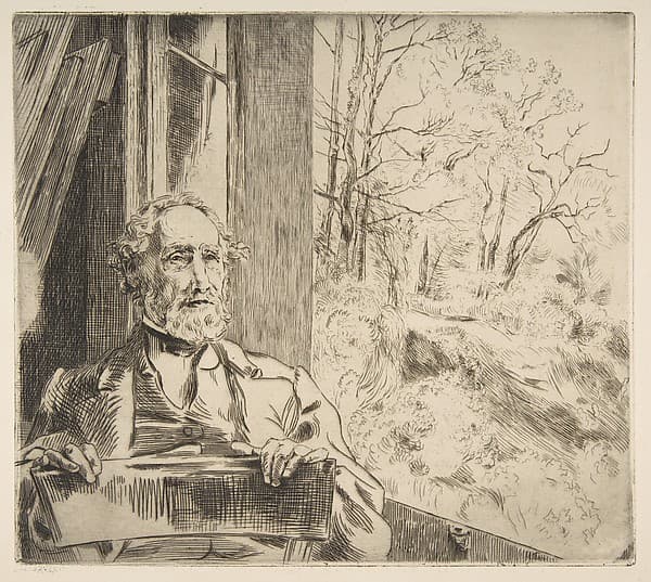 Portrait of Meyer-Heine, by Félix Bracquemond