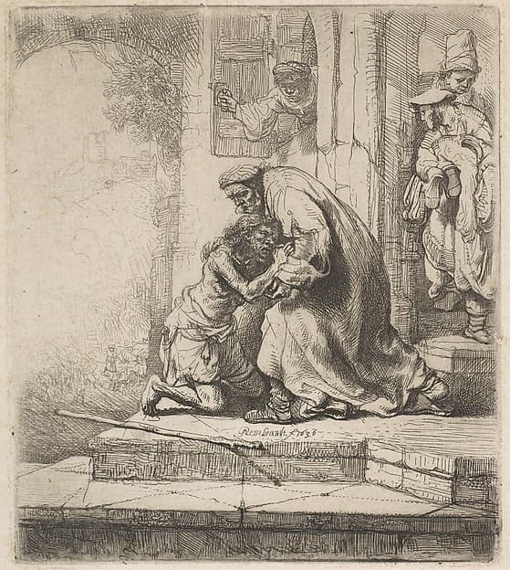 The Return of the Prodigal Son, by Rembrandt (Rembrandt van Rijn)