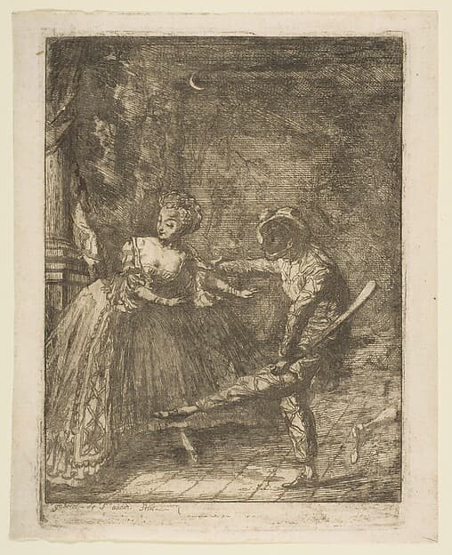 The Italian Theater, by Gabriel de Saint-Aubin