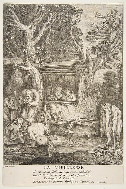 Old Age, by Claude Gillot