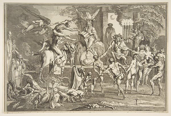 Errant pendant la nuit..., by Claude Gillot