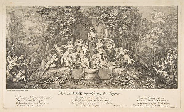 Feast of Diana, by Claude Gillot