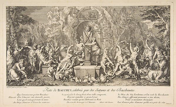 The Fête of Bacchus, by Claude Gillot