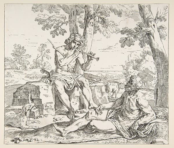 Mercury and Argus, by Simone Cantarini