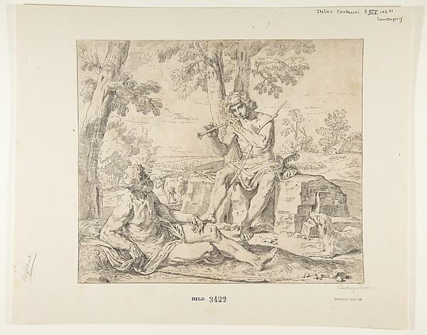Mercury and Argus, by Simone Cantarini