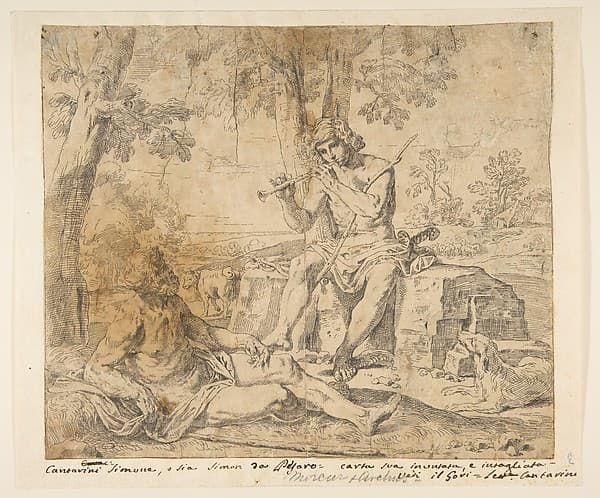Mercury and Argus, by Simone Cantarini