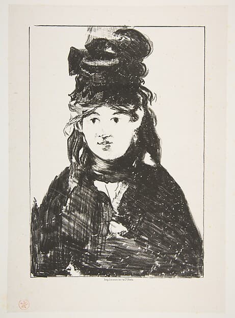 Berthe Morisot (in Black), by Edouard Manet