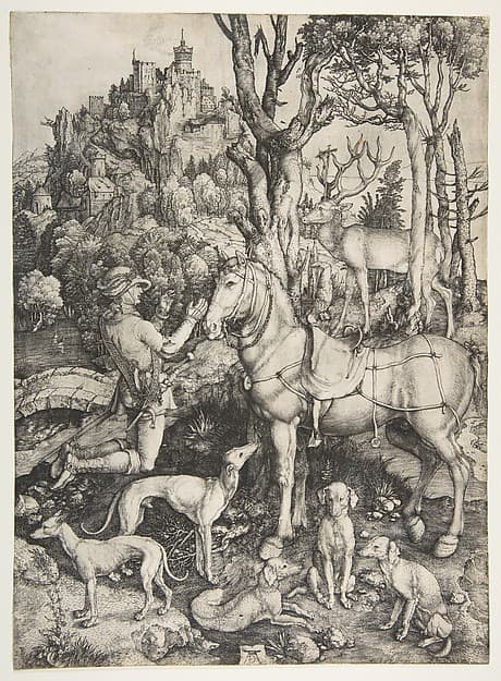 Saint Eustace, by Albrecht Dürer