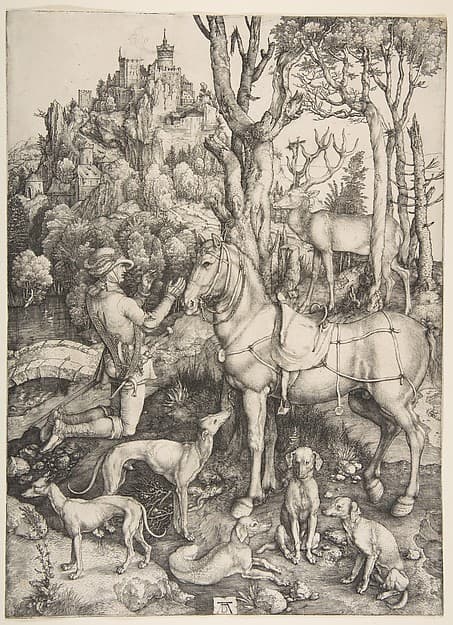 Saint Eustace, by Albrecht Dürer