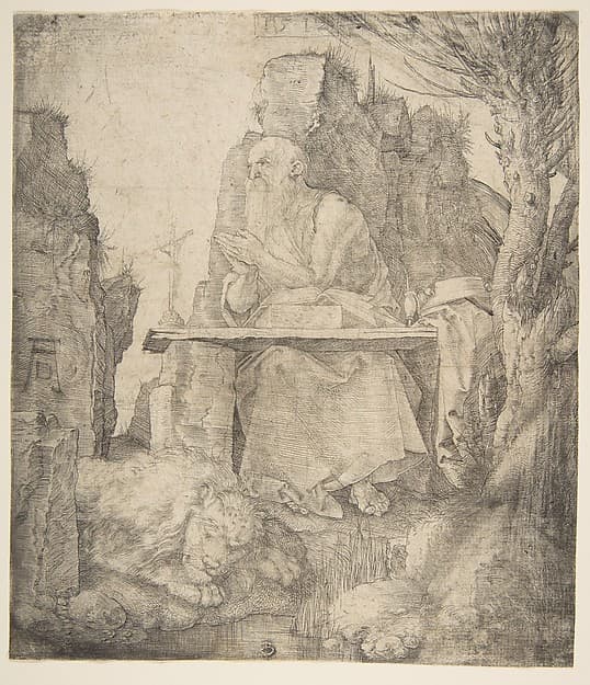 Saint Jerome by the Pollard Willow, by Albrecht Dürer
