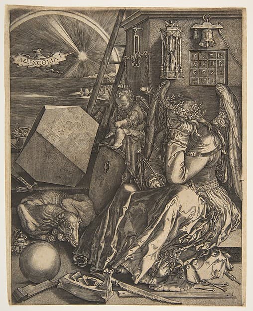 Melencolia I (copy), by Jan (Johannes) Wierix