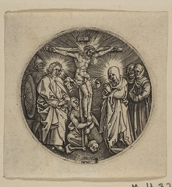 The Crucifixion (Round) (copy), by Jan (Johannes) Wierix
