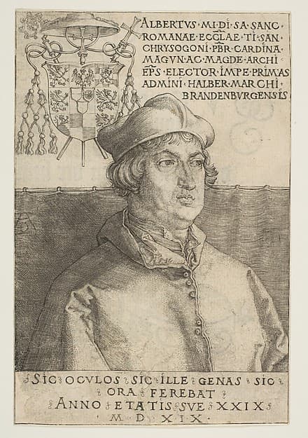 Cardinal Albrecht of Brandenburg, by Albrecht Dürer