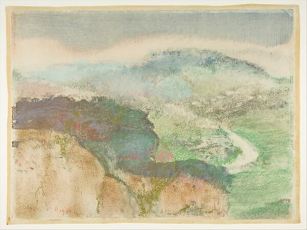 Landscape, by Edgar Degas