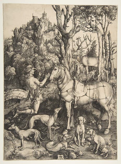 Saint Eustace, by Albrecht Dürer