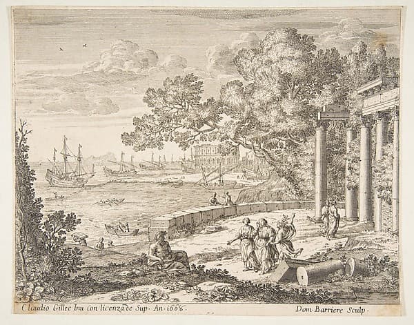 Landscape with Mercury, by Claude Lorrain (Claude Gellée)