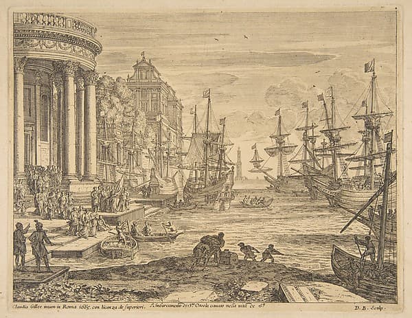 Embarkation of St. Ursula, by Claude Lorrain (Claude Gellée)