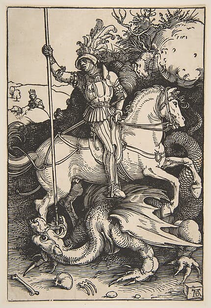 Saint George and the Dragon, by Albrecht Dürer