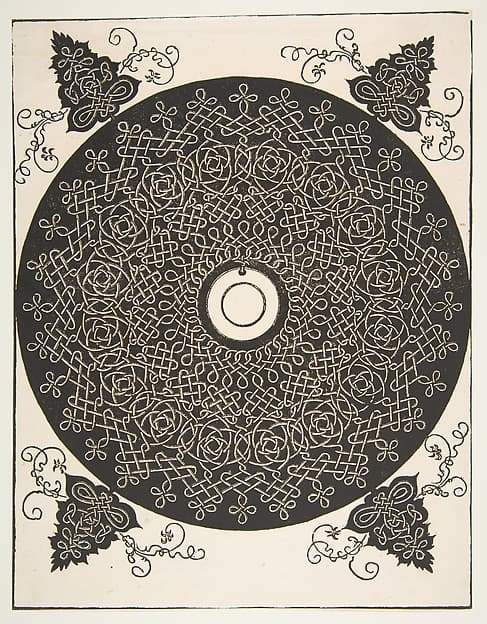 “The Fourth Knot”. Interlaced Roundel with a Round Medallion in its Center, by Albrecht Dürer