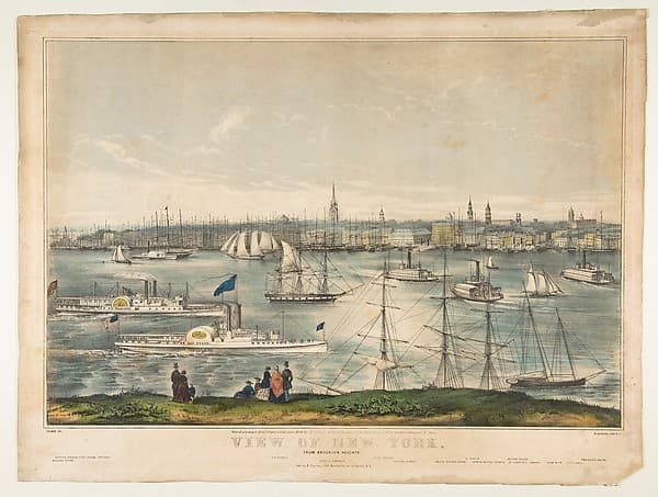 View of New York from Brooklyn Heights, by Frances Flora Bond Palmer