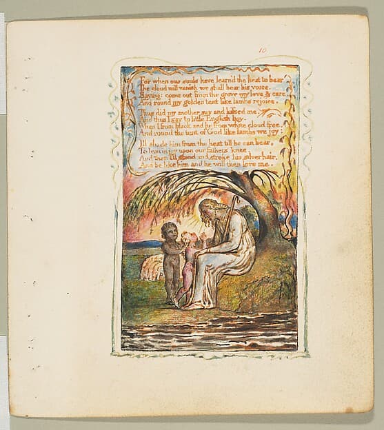 Songs of Innocence: The Little Black Boy (second plate), by William Blake