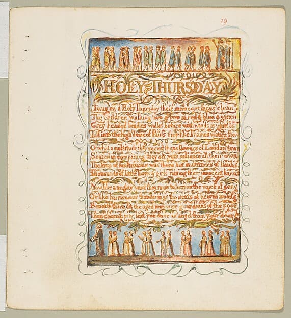 Songs of Innocence: Holy Thursday, by William Blake