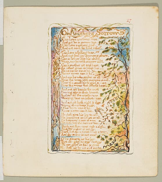 Songs of Innocence: On Anothers Sorrow, by William Blake