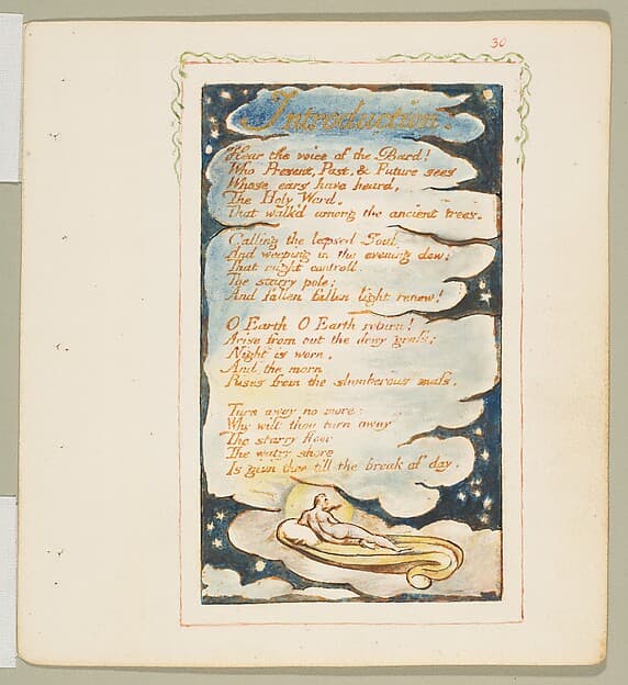 Songs of Experience: Introduction, by William Blake