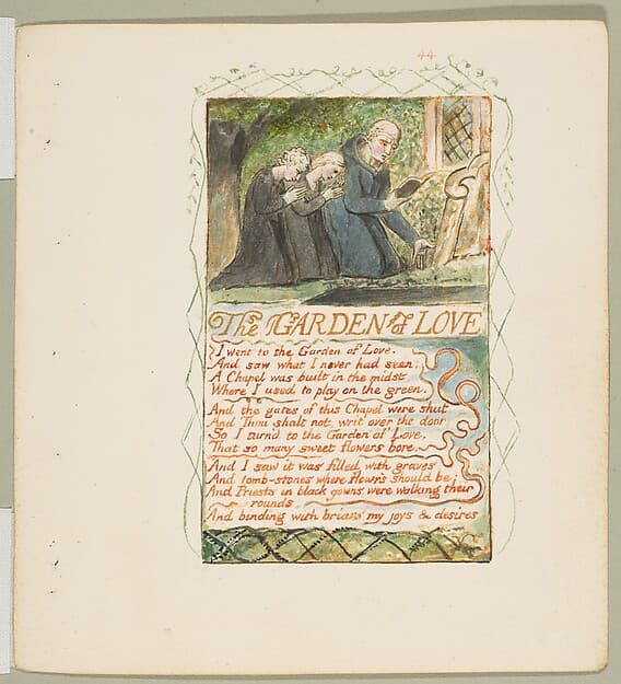 Songs of Experience: The Garden of Love, by William Blake
