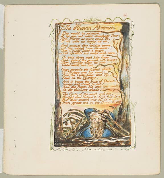 Songs of Experience: The Human Abstract, by William Blake