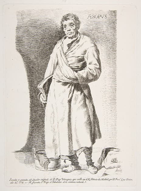 Aesop, after Velázquez, by Goya (Francisco de Goya y Lucientes)