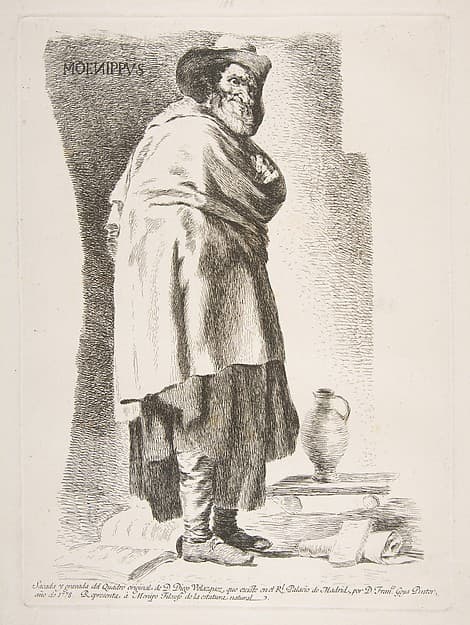 Menippus, after Velázquez, by Goya (Francisco de Goya y Lucientes)