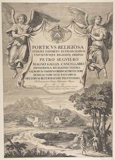 Title Page for "Porticus Religiosa", by Nicolas Pitau