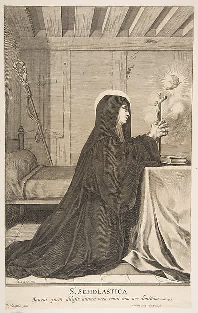 St. Scholastica, by Gilles Rousselet