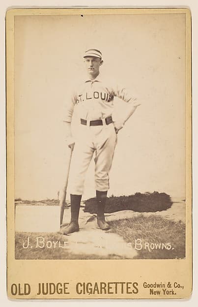 J. Boyle, Catcher, St. Louis Browns, from the series Old Judge Cigarettes, by Goodwin & Company