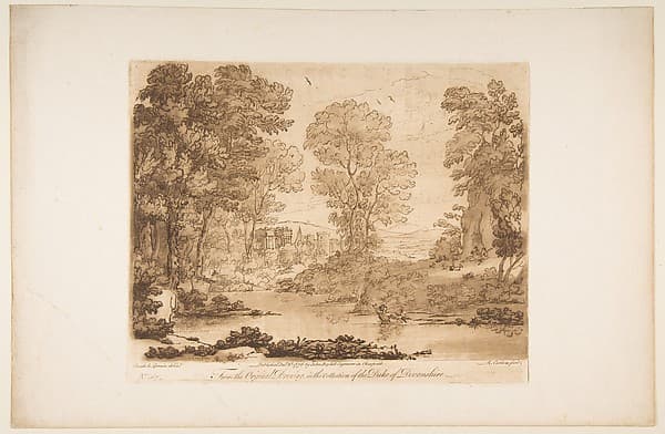 Landscape with Cupid and Psyche, by Richard Earlom