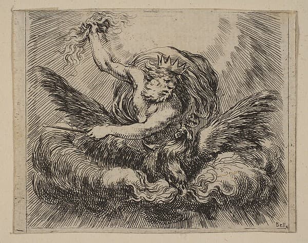 Jupiter, from 'Game of Mythology' (Jeu de la Mythologie), by Stefano della Bella