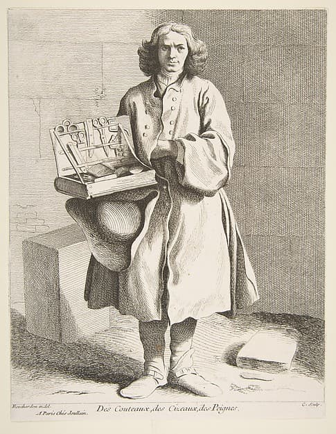 Peddler of Knives, Scissors and Combs, by Anne Claude Philippe de Tubières, comte de Caylus