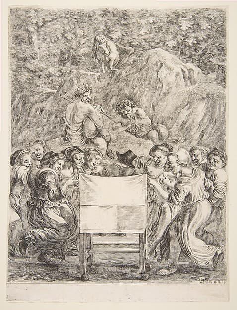 Parnassus, frontispiece to Les Oeuvres de Scarron, by Stefano della Bella
